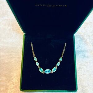 Fine Jewelry Silver and Blue Topaz Necklace